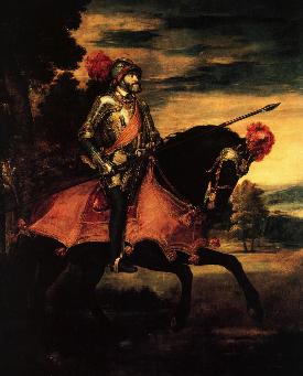 Carlos V en la batalla de Mhlberg