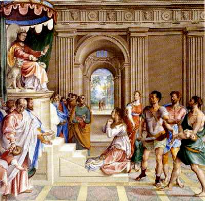 Francesco da Urbino: Solomon's trial