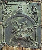 Salomn a caballo en San Zeno (Verona)