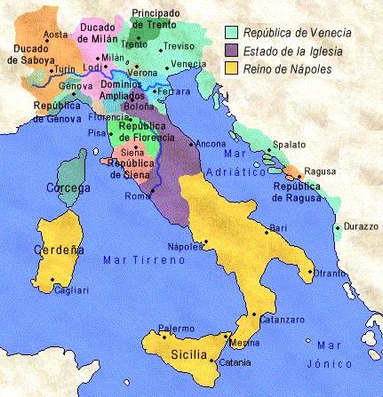 Italia en tiempos de Carlos V