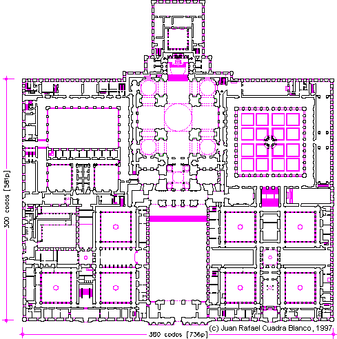 The final plan of El Escorial