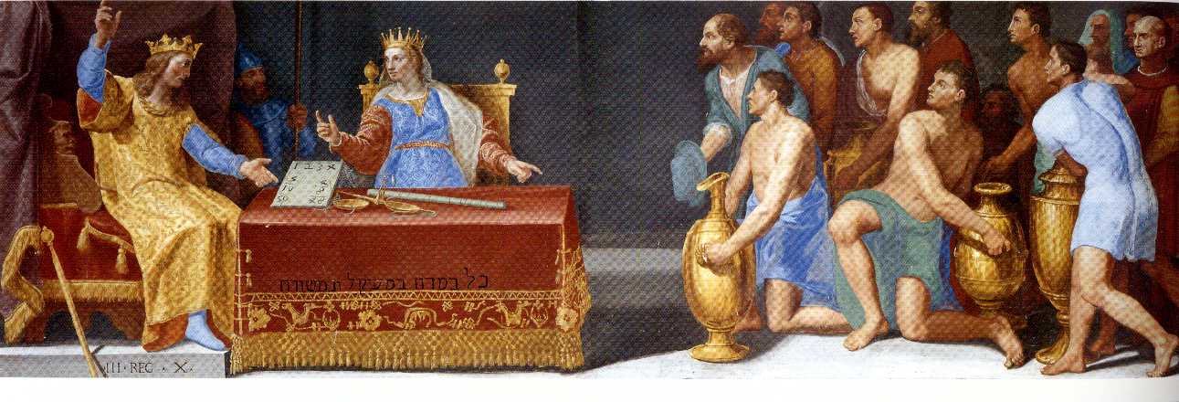 Resultado de imagen de el rey SALOMON Y PINTURA