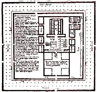 Templo de Herodes segn Cappel (1657)