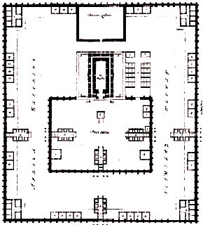 Planta del Templo de Ezequiel segn J. Coccejus