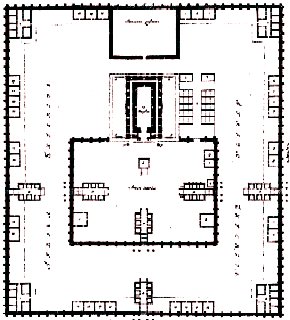 Planta del Templo de Ezequiel segn J. Coccejus