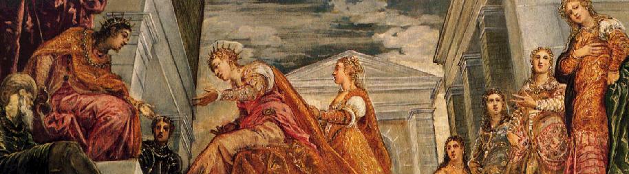 Tintoretto: «La reina de Saba y Salomón»