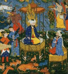 Early Persian miniature of King Solomon